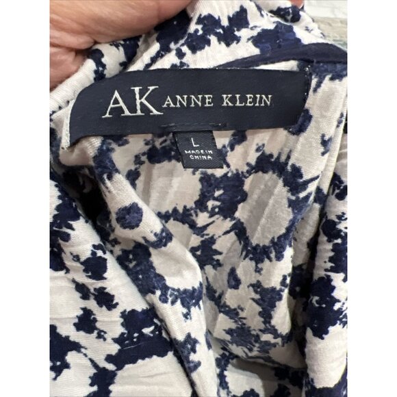 Anne Klein Womens Floral Print Button Down Shirt XL - Picture 5 of 5